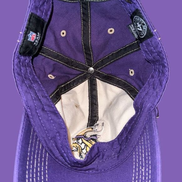 NFL Minnesota Vikings 47 Brand Adjustable Cap Hat - Picture 3 of 5